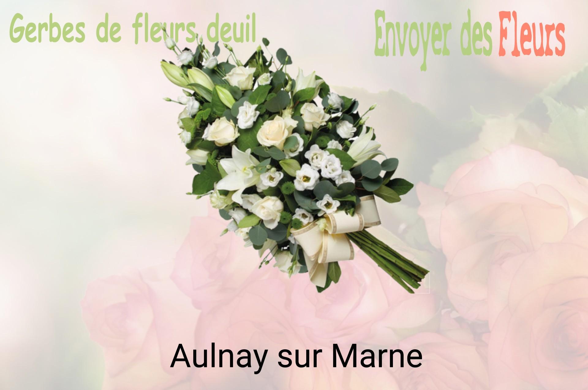 Gerbe de fleurs de deuil livrée à Aulnay-sur-Marne